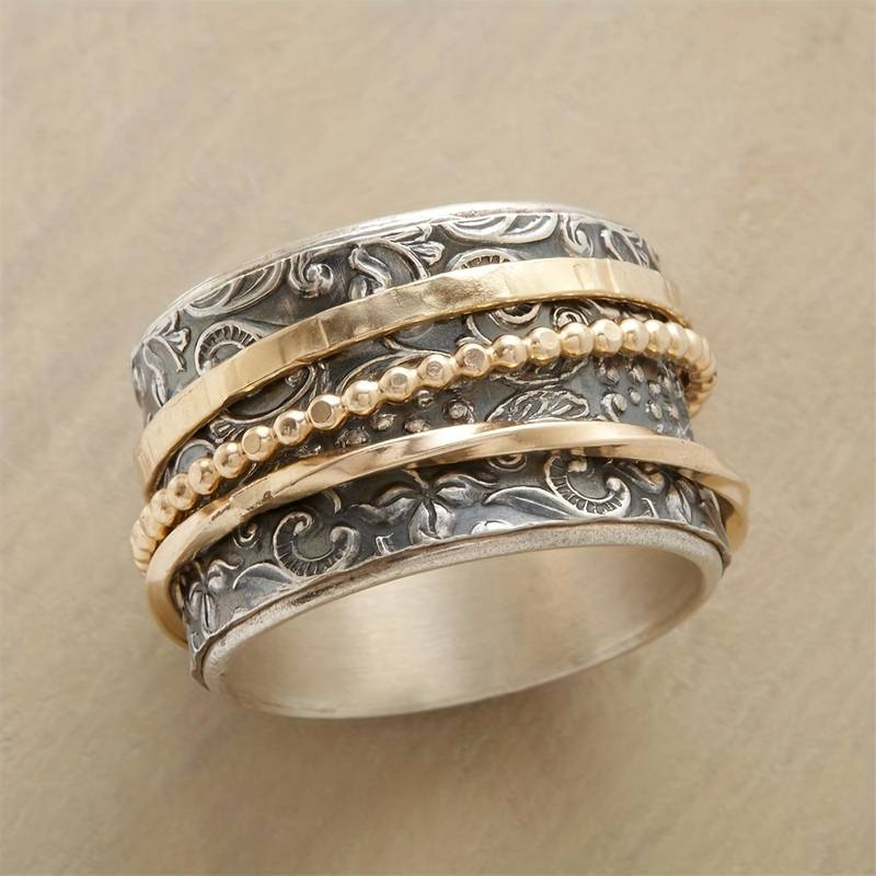 Vintage Golden & Silver Antique Ring