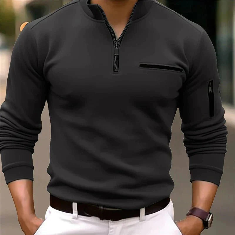 Max I Men's Quarter-Zip Polo Shirt
