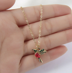 Rinhoo Hummingbird Necklace & Earings