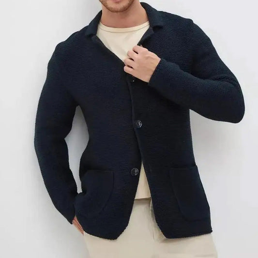 Harry - Cozy Button-Front Knitted Men's Cardigan