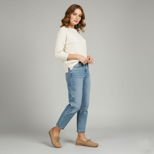 Aoife Comfortable Suede Lace-Up Loafers