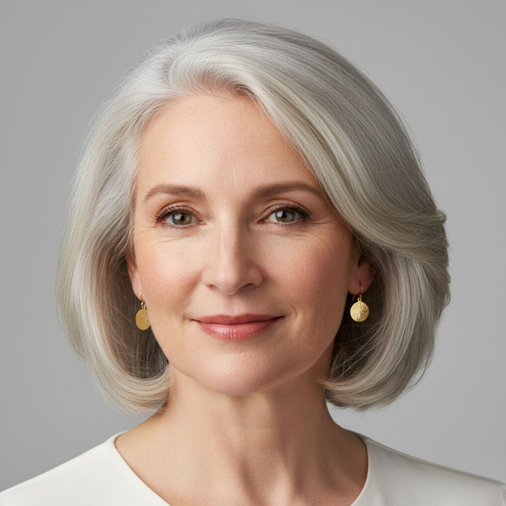 Nora | minimalist golden concave & convex earrings