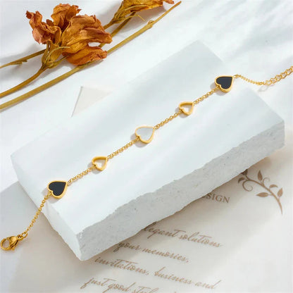 Natasha | Gold Plated Heart Bracelet