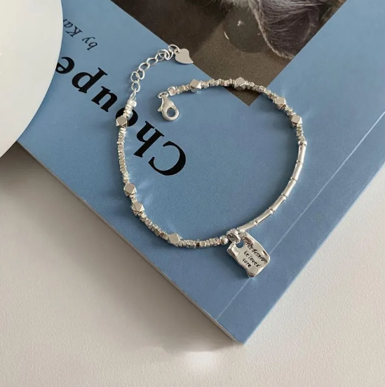 Silver Love Square Bracelet