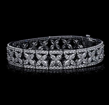 Marquise Cut White Sapphire Bracelet