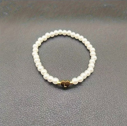 Amara | women's a-z heart initial letter & number bracelet