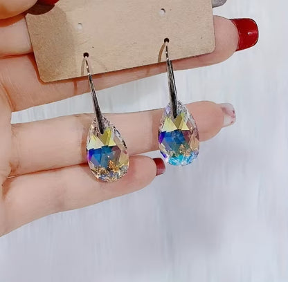 Mia | crystal drop earrings & pendant necklace set