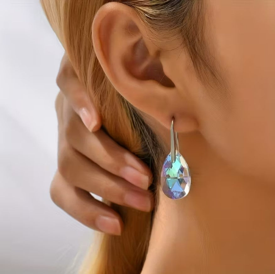 Mia | crystal drop earrings & pendant necklace set