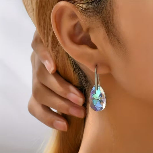 Mia | crystal drop earrings & pendant necklace set