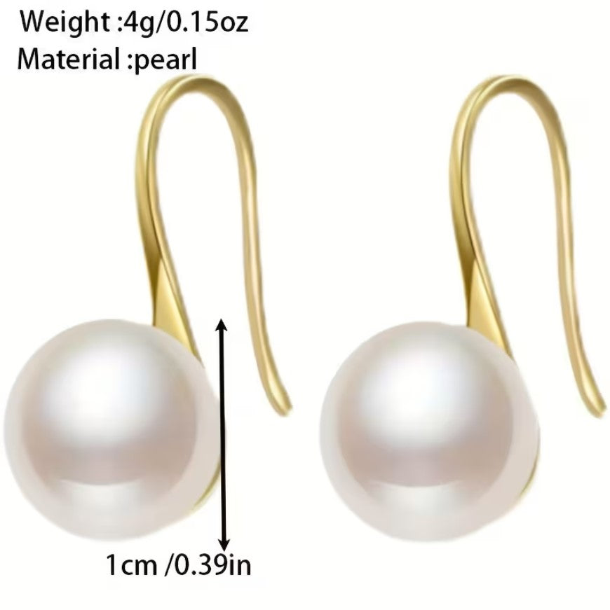 Bella | high heel imitation pearl earrings