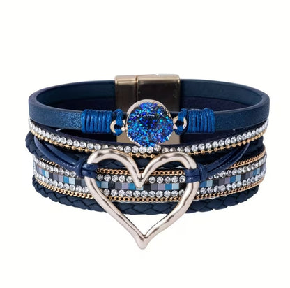 Sienna | bohemian multi-layer faux leather bracelet