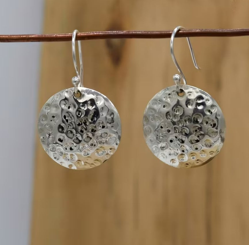 Nora | minimalist golden concave & convex earrings