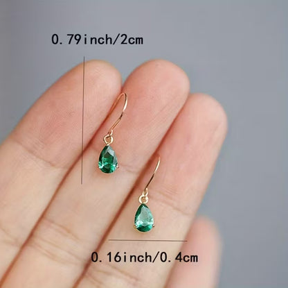 Elisa | Silver teardrop earrings