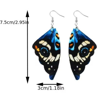 Nova | vintage butterfly wing dangle earrings