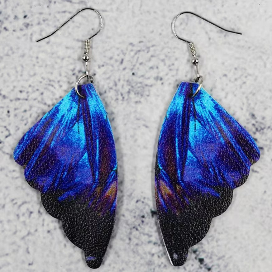 Nova | vintage butterfly wing dangle earrings