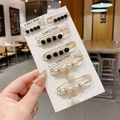 Maya | 6-piece pearl brooch set