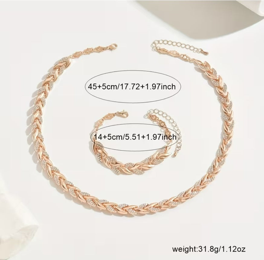 Mireya | mermaid rhinestone jewelry set