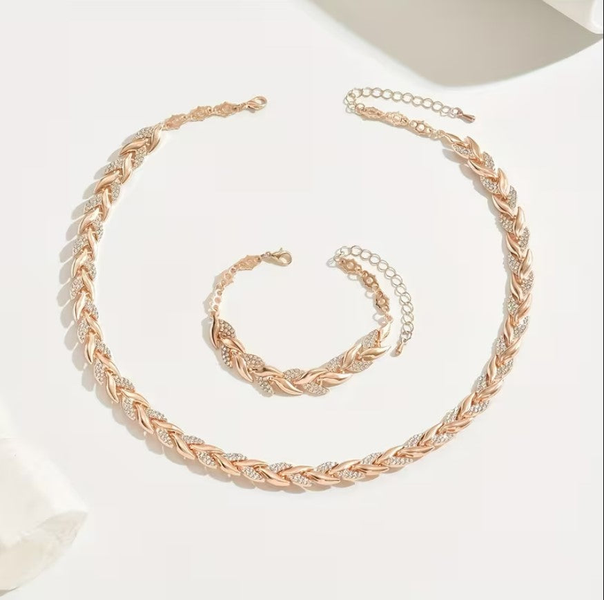 Mireya | mermaid rhinestone jewelry set