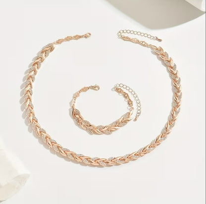 Mireya | mermaid rhinestone jewelry set