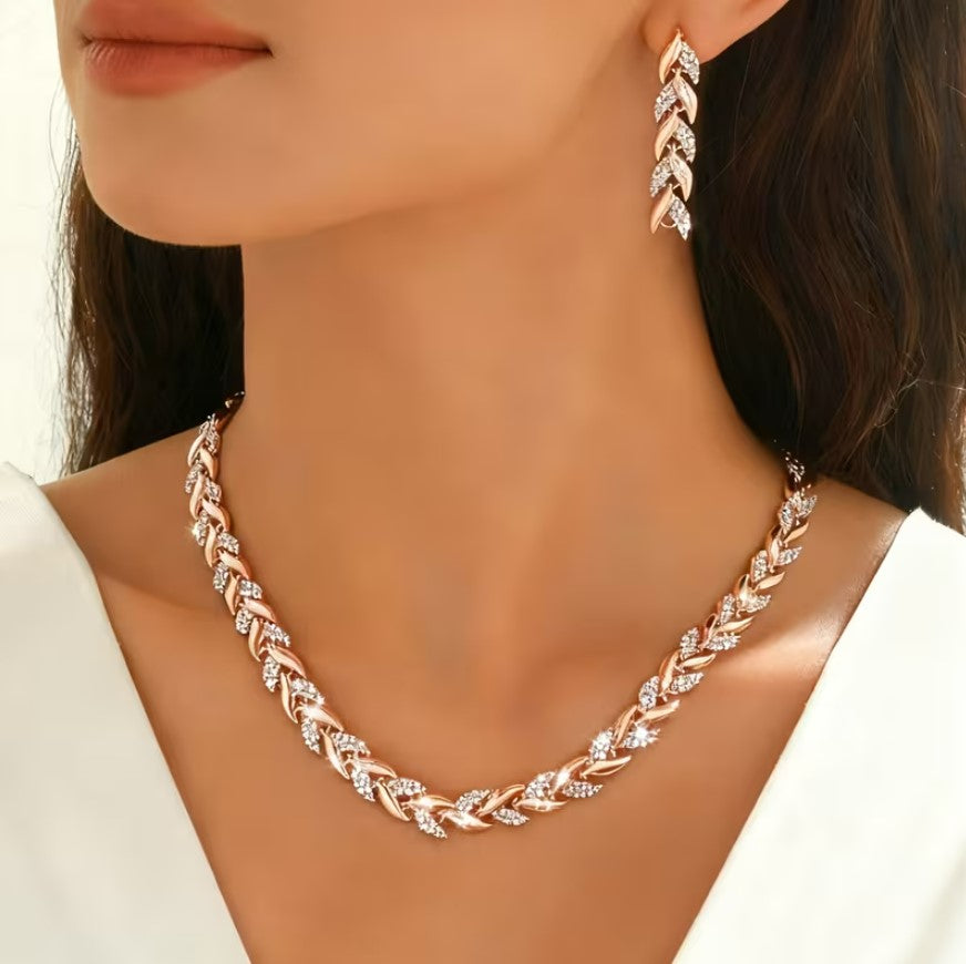 Mireya | mermaid rhinestone jewelry set