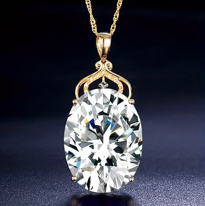 Celestine | Crystal Crown Pendant Necklace
