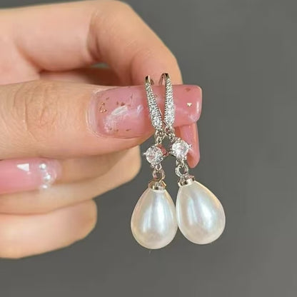 Isolde | Faux Pearl Dangle Earrings