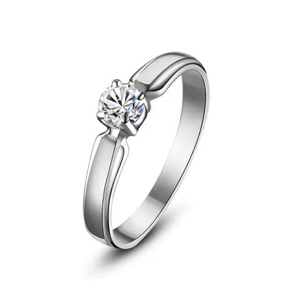 Celina | Classic Round Zirconia Ring