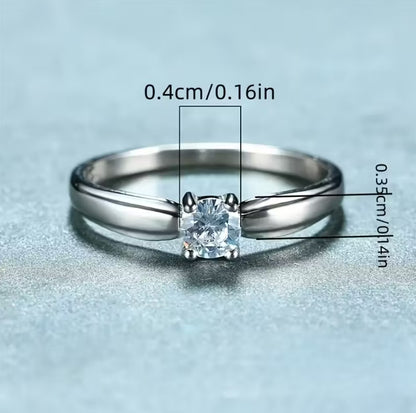 Celina | Classic Round Zirconia Ring