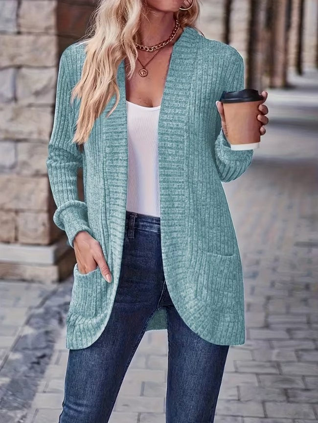 Ela | Ribbed Patchwork Long Sleeve Top