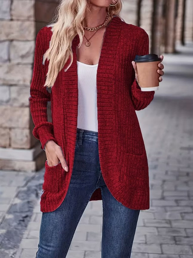 Ela | Ribbed Patchwork Long Sleeve Top