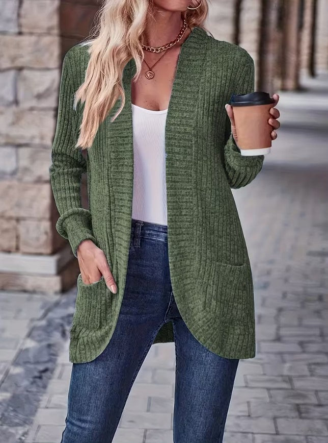 Ela | Ribbed Patchwork Long Sleeve Top