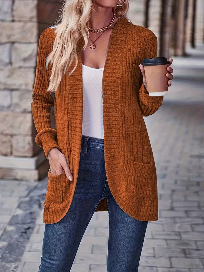 Ela | Ribbed Patchwork Long Sleeve Top