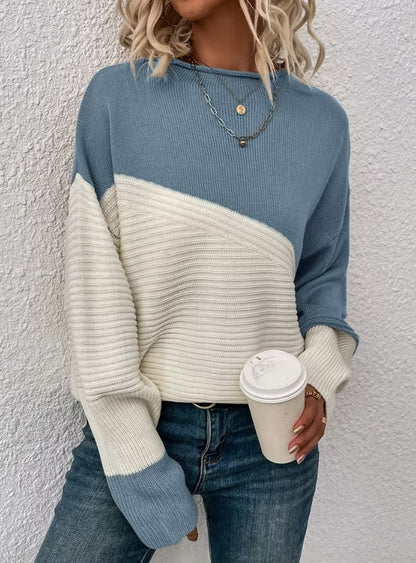 Odilia | Color Block Drop Shoulder Sweater