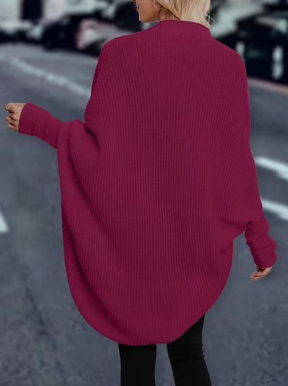 Clarisse | Elegant Long Open Front Cardigan