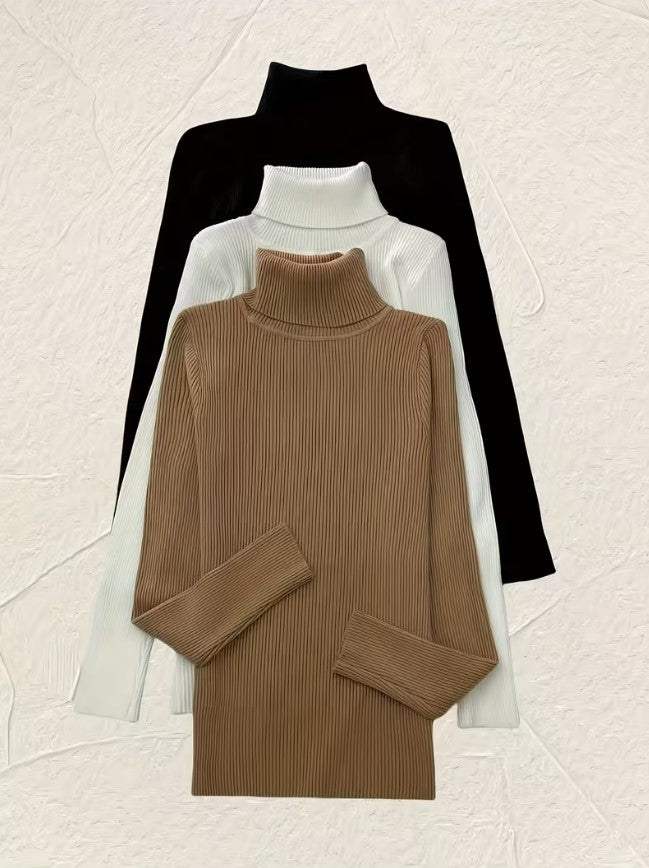 Sol | 3-Piece High Collar Pullover Set