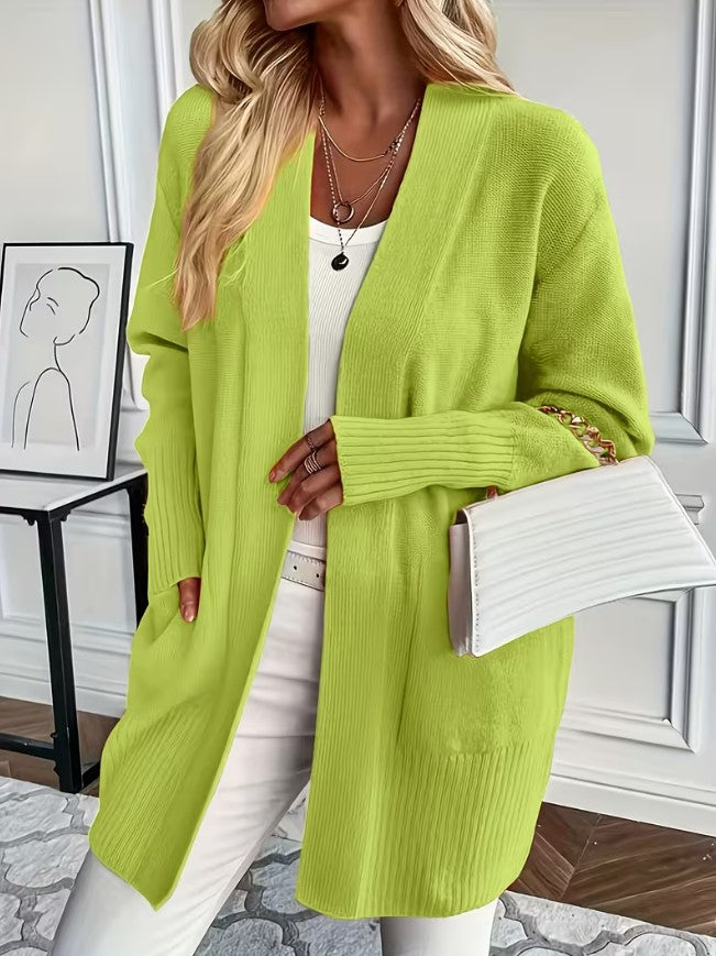 Nelly| V-Neck Long Cardigan Sweater
