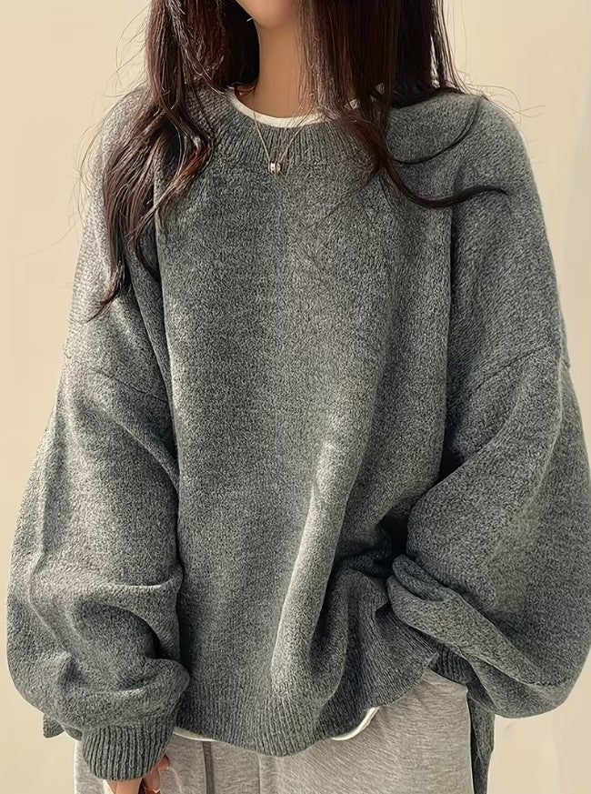 Arielle | Split Detail Crew Neck Sweater