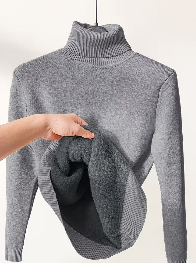 Salma | Casual High Neck Turtleneck Sweater