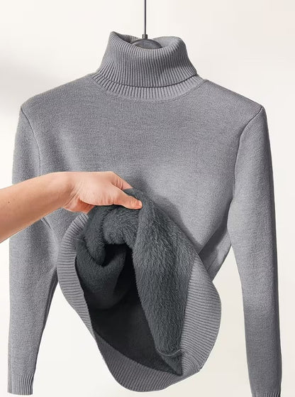 Salma | Casual High Neck Turtleneck Sweater
