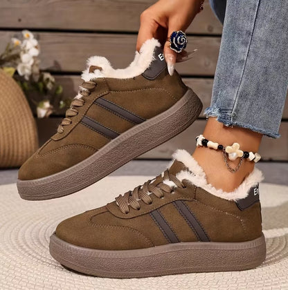 Caoimhe | Warm Winter Short Lace-Up Boots with Soft Soles