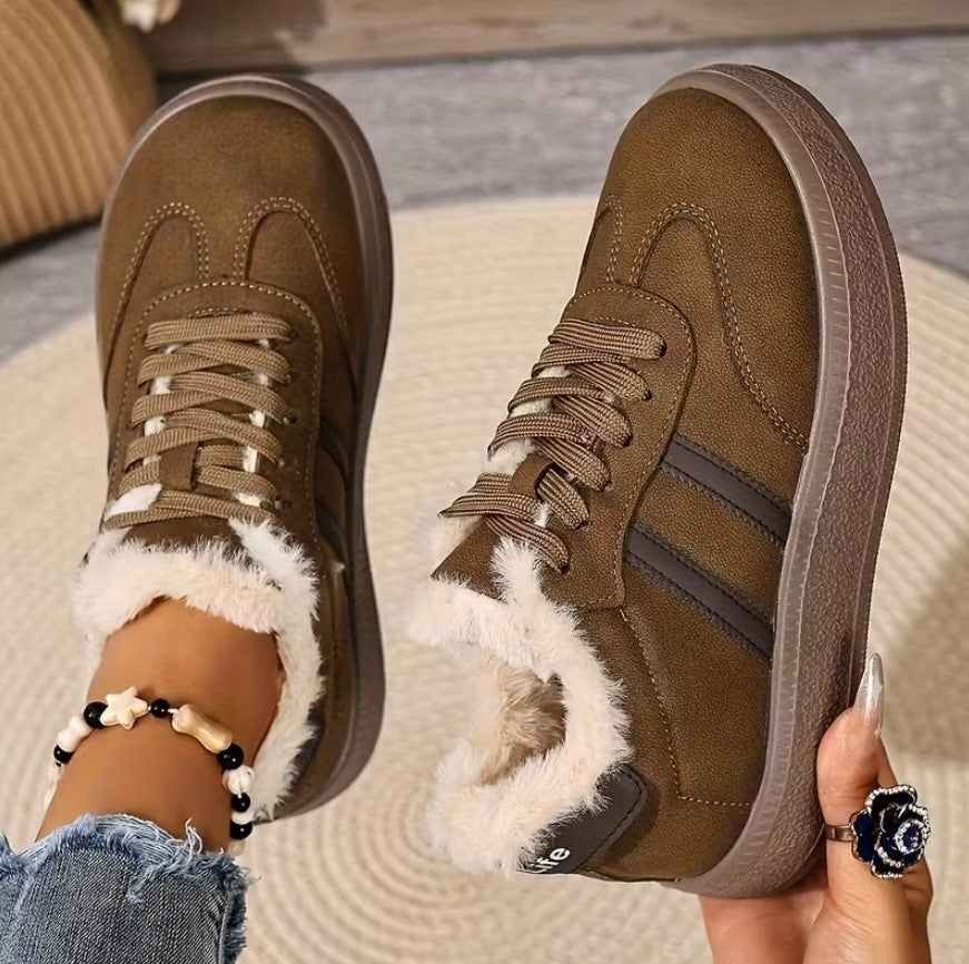 Caoimhe | Warm Winter Short Lace-Up Boots with Soft Soles