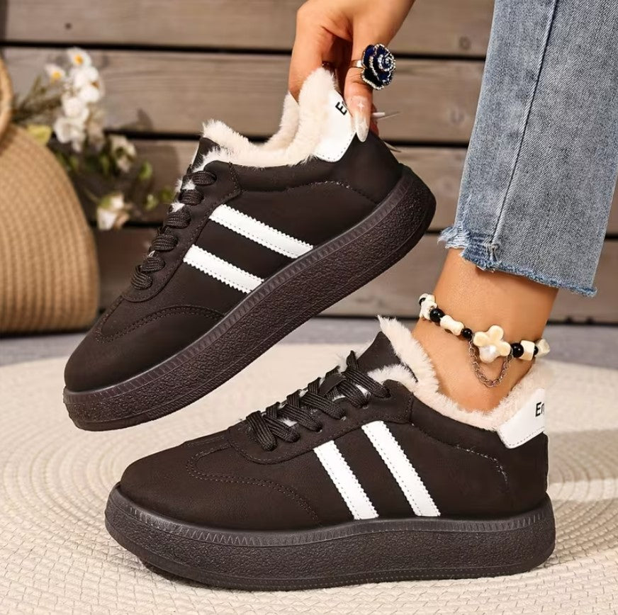 Caoimhe | Warm Winter Short Lace-Up Boots with Soft Soles