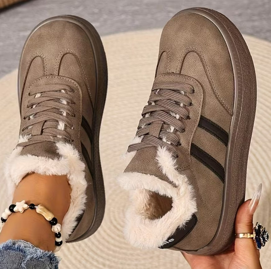 Caoimhe | Warm Winter Short Lace-Up Boots with Soft Soles