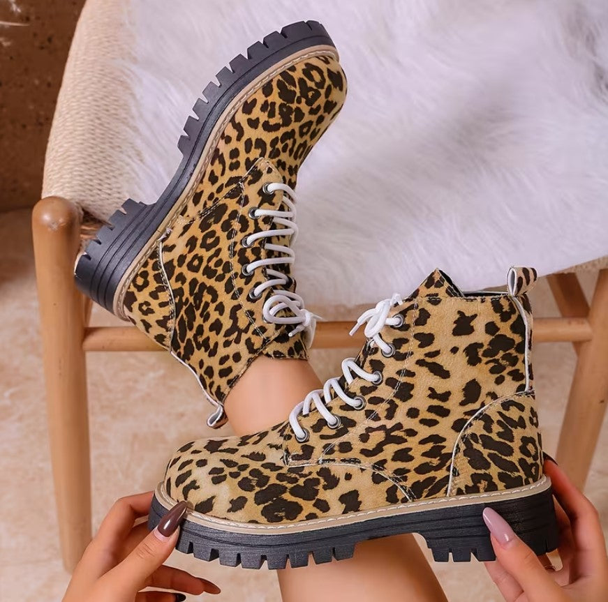 Orlaith | Leopard Print Lightweight Fashion Boots