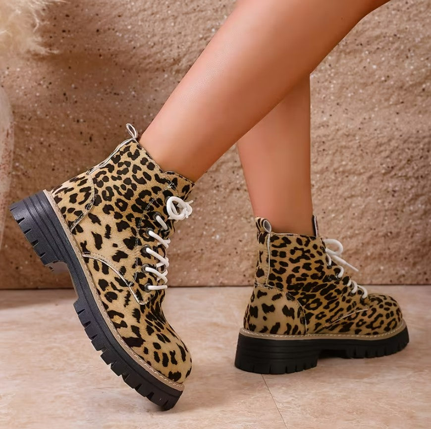 Orlaith | Leopard Print Lightweight Fashion Boots