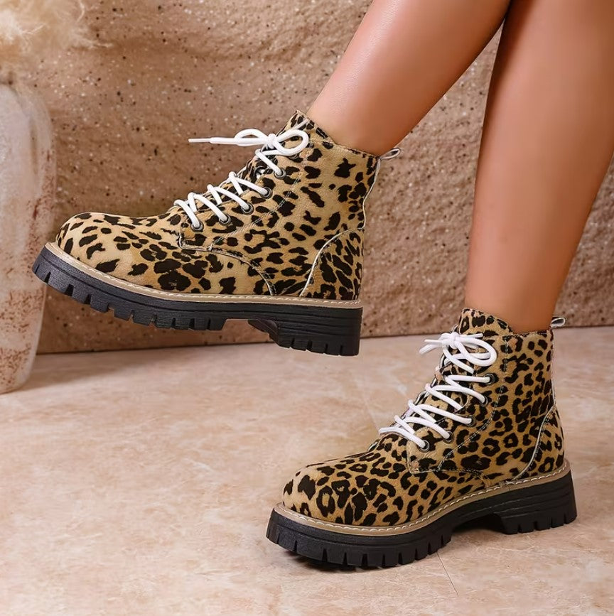 Orlaith | Leopard Print Lightweight Fashion Boots