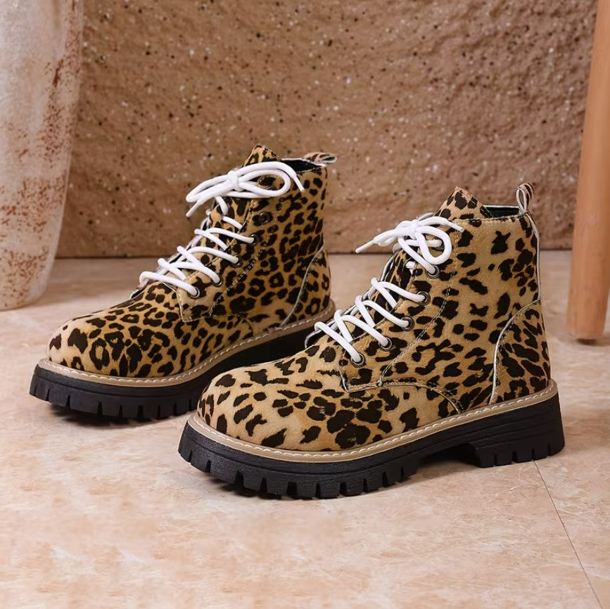 Orlaith | Leopard Print Lightweight Fashion Boots