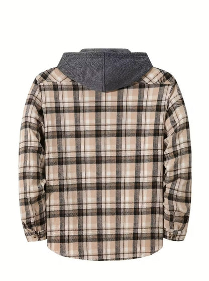 Cillian | Plaid Shirt & Hooded Flannel Sweatshirt