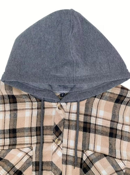 Cillian | Plaid Shirt & Hooded Flannel Sweatshirt