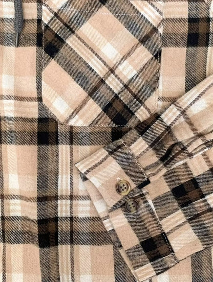 Cillian | Plaid Shirt & Hooded Flannel Sweatshirt
